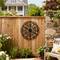 Glitzhome® 23" Traditional Floral Iron Scroll Outdoor Wall Decor